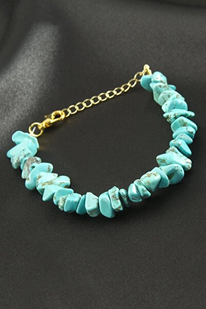 CT STONES سوار الحجر الطبيعي المكسور الفيروز