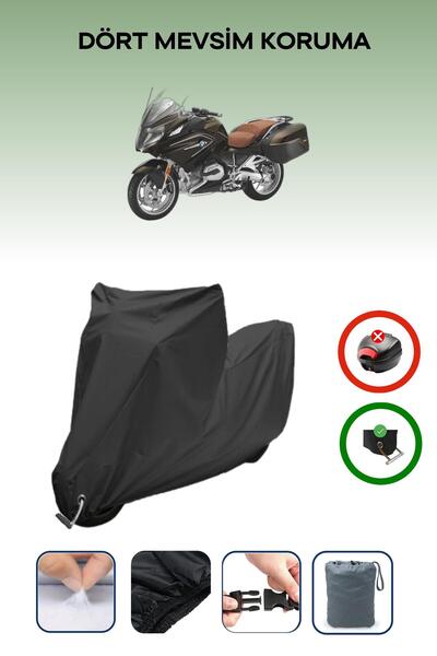 Breen قماش أسود متوافق مع دراجة نارية BMW R 1200 RT مقاوم للماء