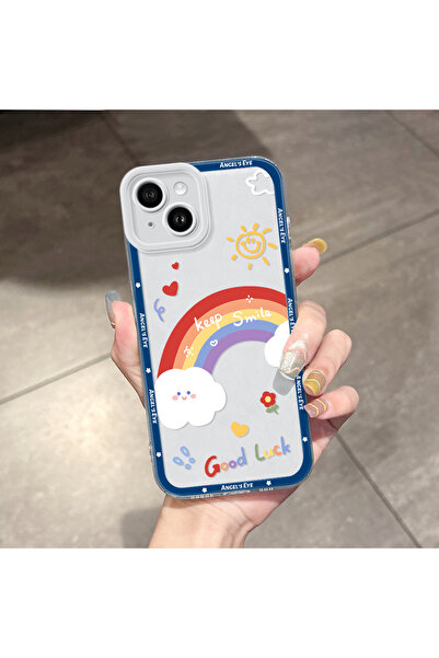 Hontinga غطاء هاتف شفاف متوافق مع آيفون 14 بلس مع حماية للكاميرا ووسادة هوائي...