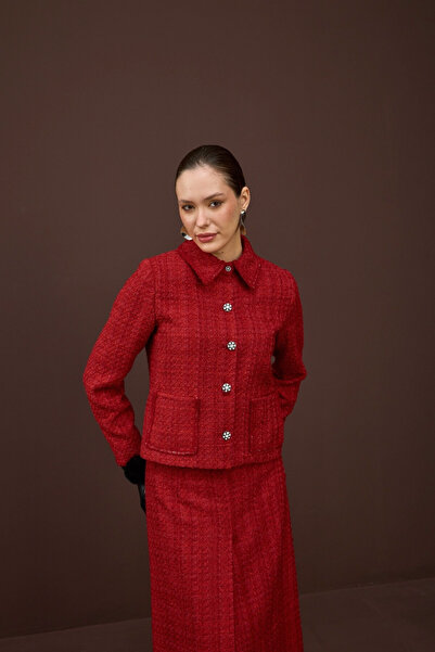 NUR KALAY COLLECTION TÜVİT ETEK CEKET TAKIM