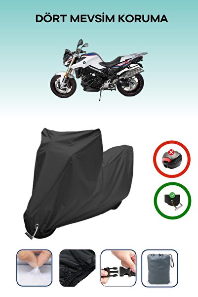 Breen قماش أسود متوافق مع دراجة نارية BMW F 800 R مقاوم للماء