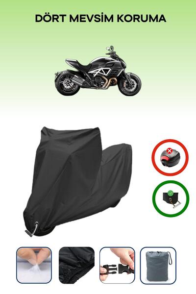 Breen غطاء دراجة نارية متوافق مع طراز Black Lock من Ducati Diavel AMG Special Edition مقاوم للماء