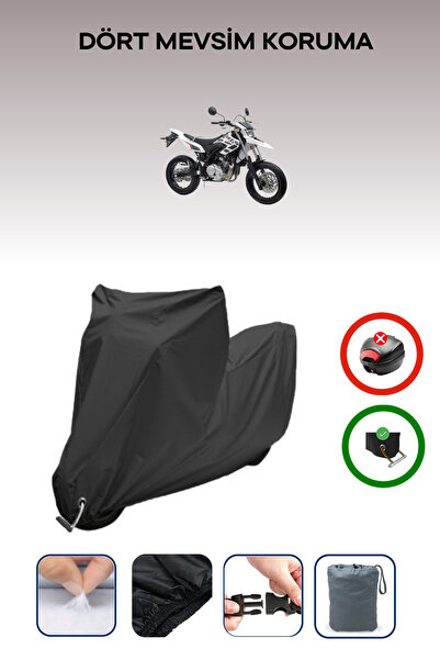 Breen Black Lock Compatible Yamaha Wr 125 X Compatible Motorcycle Tarpaulin W...