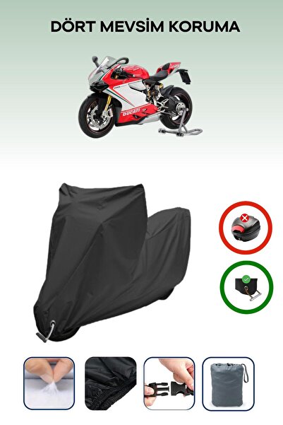 Breen Black Lock Compatible Ducati Panigale 1199 S Compatible Motorcycle Tarp...