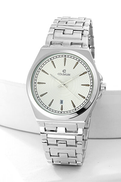 Coliseum CLS9059MT-EMT-02 ERKEK METAL TAKVIMLI TEK SAAT