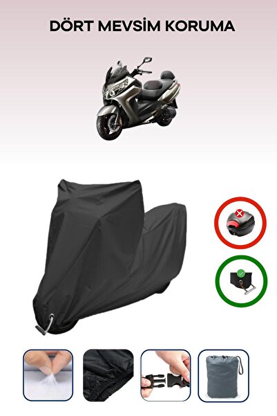Breen Black Lock Compatible Sym Maxsym 600I Abs Compatible Motorcycle Tarpaul...