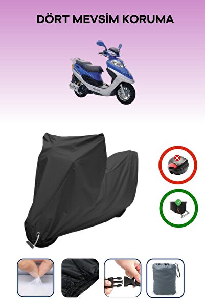 Breen Black Lock Compatible Kanuni Trex 150 Compatible Motorcycle Tarpaulin Waterproof