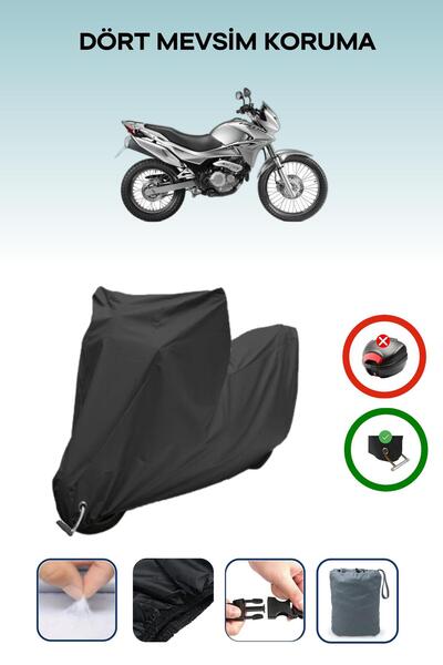 Breen Black Lock Compatible Honda Nx 4 Falcon Compatible Motorcycle Tarpaulin Waterproof