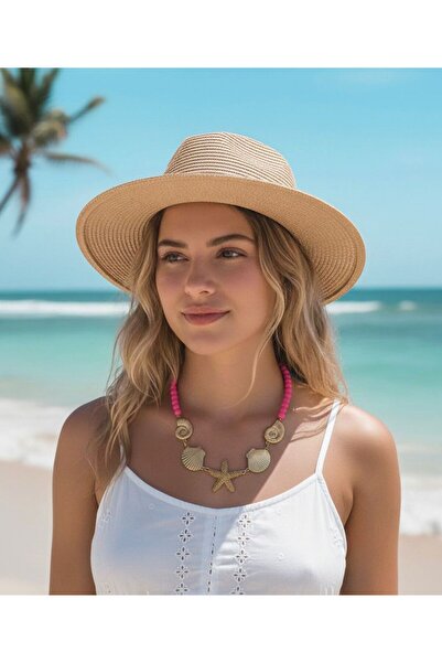 Vina Bag Gold Starfish Figured Beaded Colorful Summer Women's Necklace 2026 S...