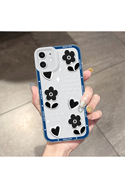 Hontinga غطاء هاتف شفاف متوافق مع آيفون 12 مع حماية للكاميرا ووسادة هوائية نا...