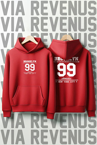 Vordevia Brooklyn 99 cu imprimeu Unisex supradimensionat cu glugă Swea tricou...