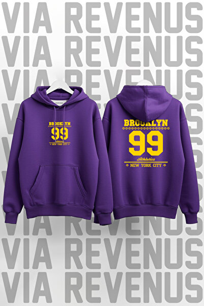 Vordevia Brooklyn 99 Printed Unisex Oversized Hooded Sweatshirt - Custom Design Graphic Hoodie
