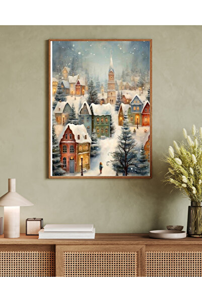 woodhomeworks Tek Parça Salon Ofis Dekor Tablo tek başına sanat