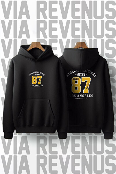 Vordevia Athletic Original cu imprimeu Unisex supradimensionat cu glugă Swea ...