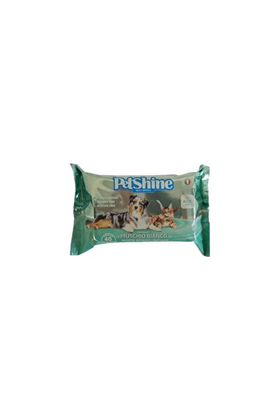 petshine بيت شاين وايبس مناديل معطرة للقطط والكلاب برائحة المسك 40pcs