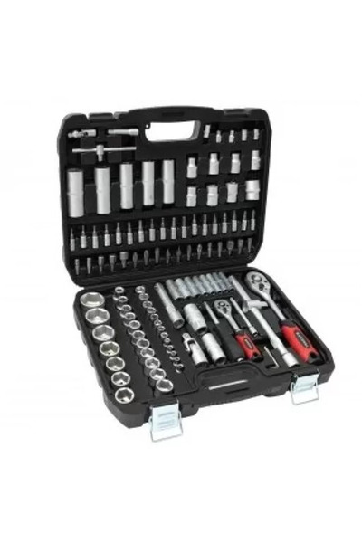 STOREONLINE Professional tool set 108 pieces chrome vanadium tubular ratchet complete
