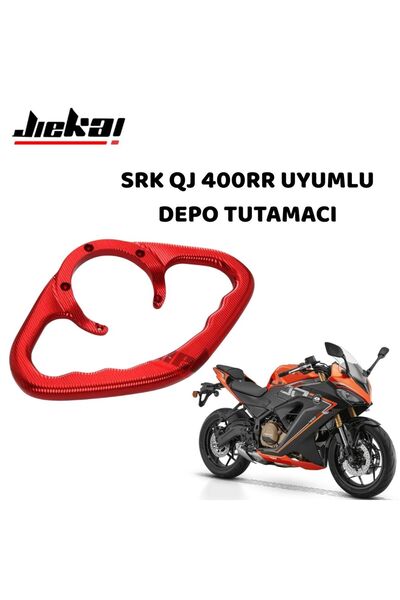 JİEKAİ SRK 400RR UYUMLU DEPO TUTAMACI (KIRMIZI)