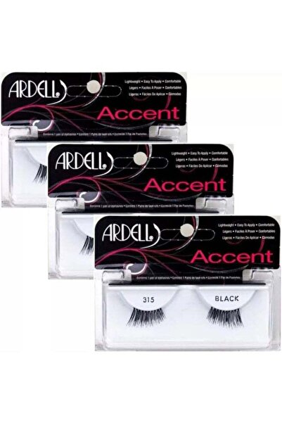 Ardell رموش - 315 أسود - (عبوة من 3 قطع)