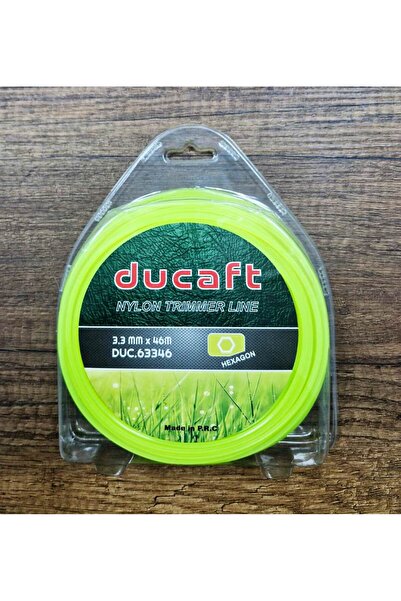 DUCAFT Tırpan Misinası - 6 Köşeli 3.3 mm 46 Metre