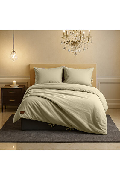 Sabia 100% Cotton 62 Thread Count 180X200 cm King Size Duvet Cover Set with Elastic Sheet Suitable for Height +37 cm
