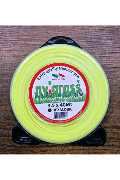 NYLGRASS Tırpan Misinası - 6 Köşeli 3.5mm 40 Metre