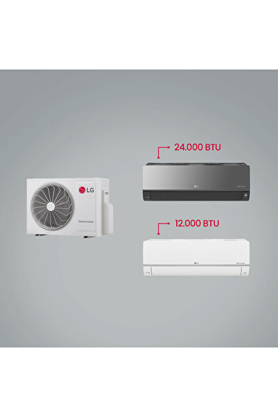 LG 1+2 Multi Sistem / 24+12 İç Üniteler ve 1 Adet Dış Ünite / Al Thinq Wi-Fi ...