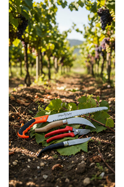 Yatağan Zeybek Set profesional de 4 piese de unelte de mână pentru grădinărit...