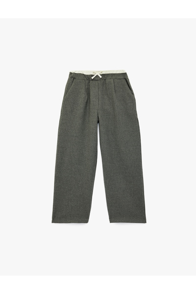 Koton Pantaloni cu dungi cu talie elastică