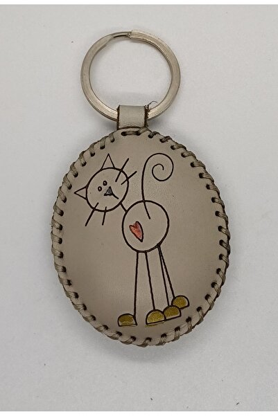 Durush Collection سلسلة مفاتيح من الجلد الطبيعي، مطرزة يدويًا، مرسومة يدويًا ...