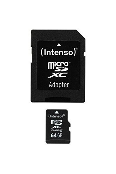Intenso 64GB Micro SDXC Memory Card Class 10 - Fast Transfer with Adapter