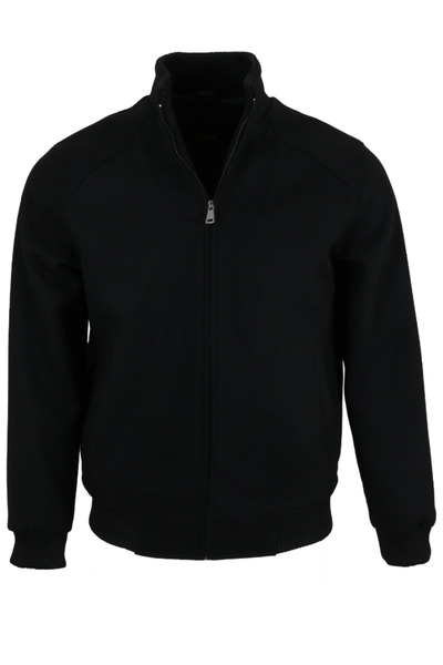 Modarar معطف رجالي باللون الأسود من الكاش مايوه بقصة عادية RAR01357