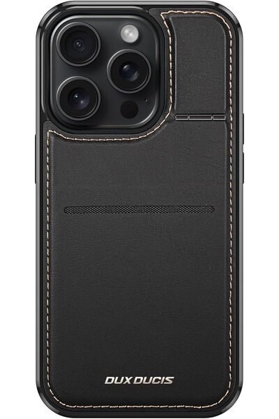 Dux Ducis جراب أبل آيفون 15 برو ماج سيف المغناطيسي المصنوع من الجلد الصناعي م...
