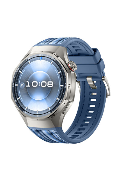 Sneezy Huawei Watch GT6 Pro 46mm İle Uyumlu Örgü Desen Metal Tokalı Silikon A...