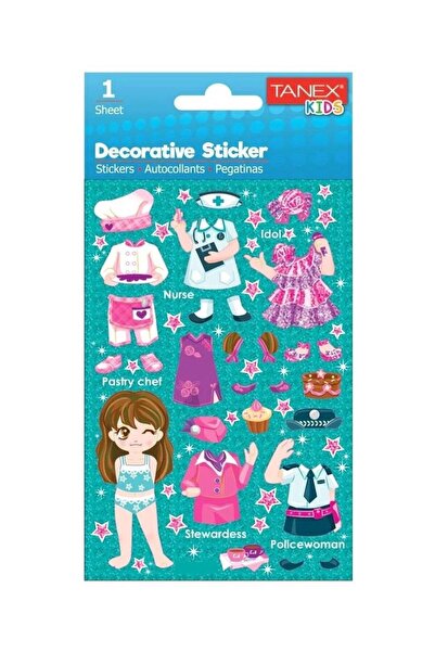 Tanex Autocolante Eu Puffy Damla Sticker Etichetă Seria de îmbrăcăminte Tnx-2...