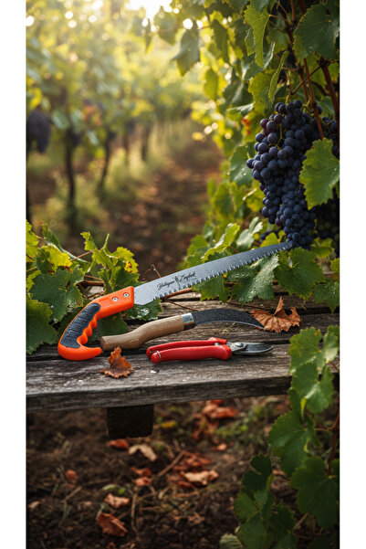 Yatağan Zeybek Професійний 3-компонентний набір садових інструментів: пилка, секатор, ножиці для трави