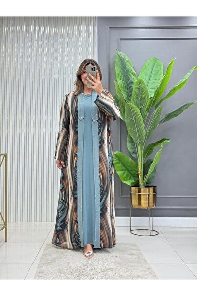 Modam Bella Rochie cu imprimeu și model, mărime mare