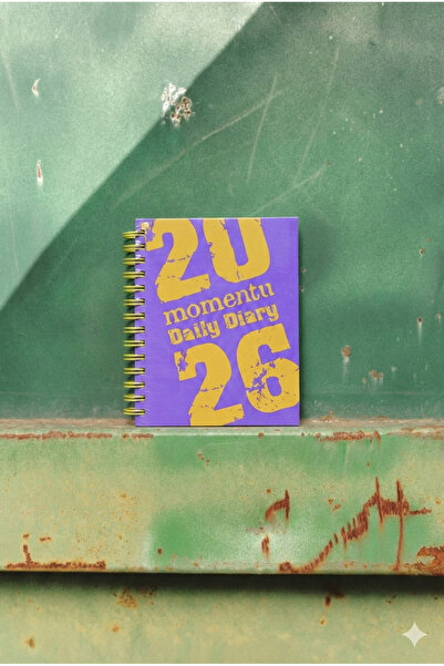 Lems 2026 Daily Agenda Y2K Moment Mor Purple Hard Cover Spiral Bound