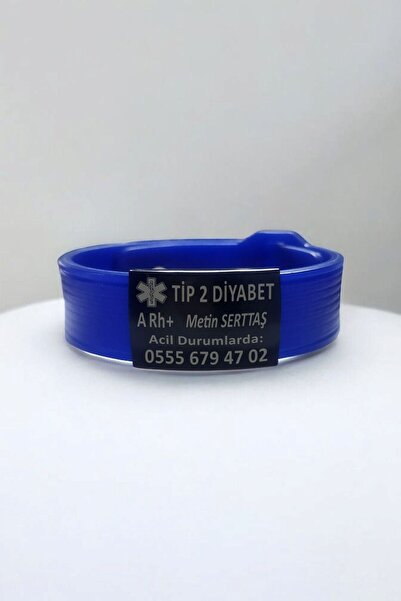fırsatlar diyarı Kişiye Özel Tıbbi Acil Durum Bilekliği Tip2 Diabetes-Alzheim...