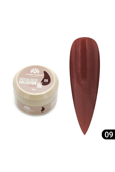 global fashion Nail modeling gel 15 gr, Mocha Rose Builder Gel 09