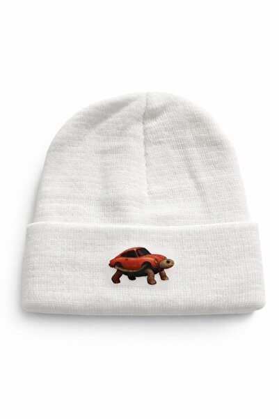 Middles&Niddles Collection قبعة Carapace Turtle مطبوع – قبعة شتوية منسوجة للم...