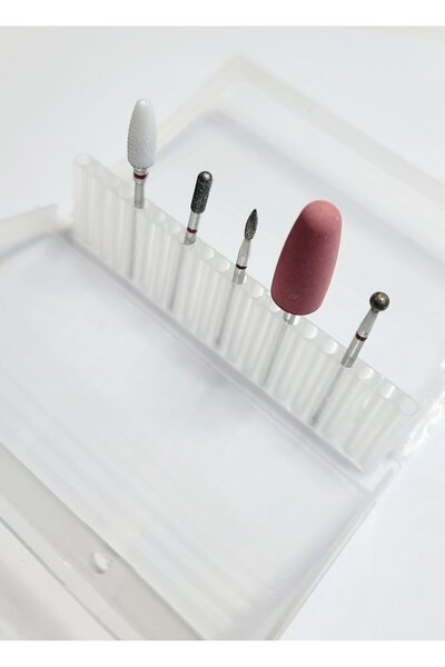 global fashion Set de bituri pentru manichiură, 5 bucăți, brâu rosu