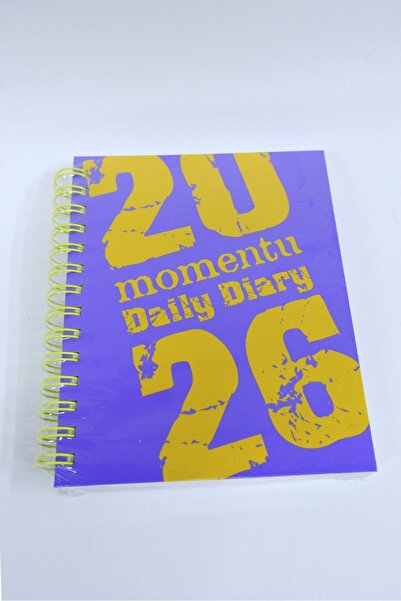 Lems 2026 Daily Agenda Y2K Moment Mor Purple Hard Cover Spiral Bound