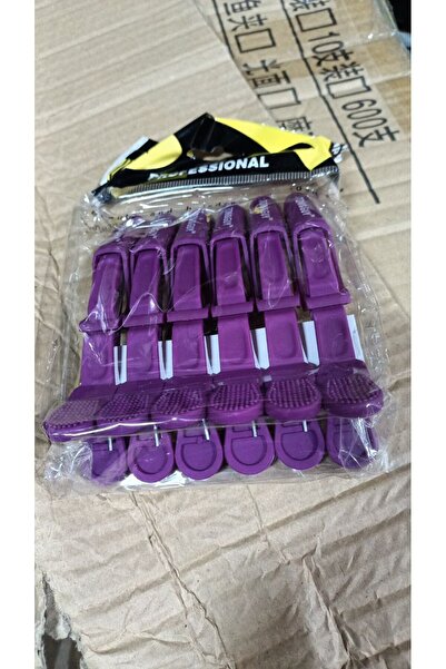 global fashion Κλιπ μαλλιών, 6 τεμάχια, μοβ