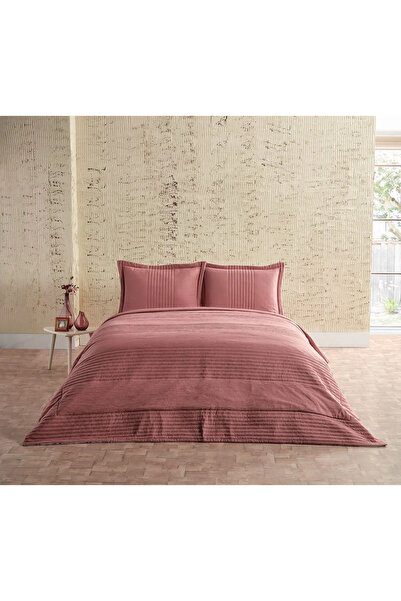 Doqu Home اختيارات متعددة طقم غطاء لحاف + غطاء سرير ديادور مزدوج بوردو