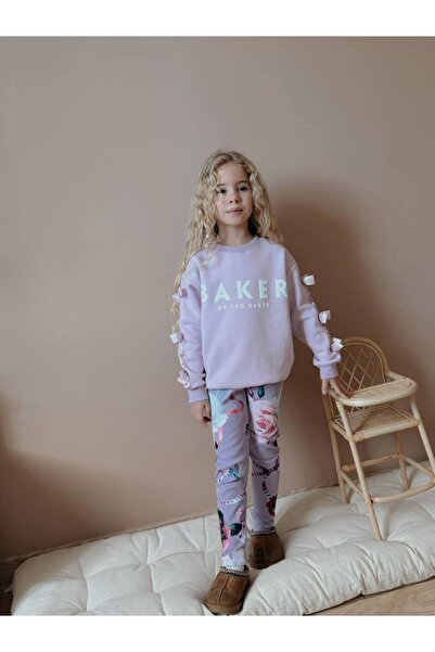 Jolly Kids طقم شتوي للفتيات من بيكر قماش مجدّل مع جوارب طويلة