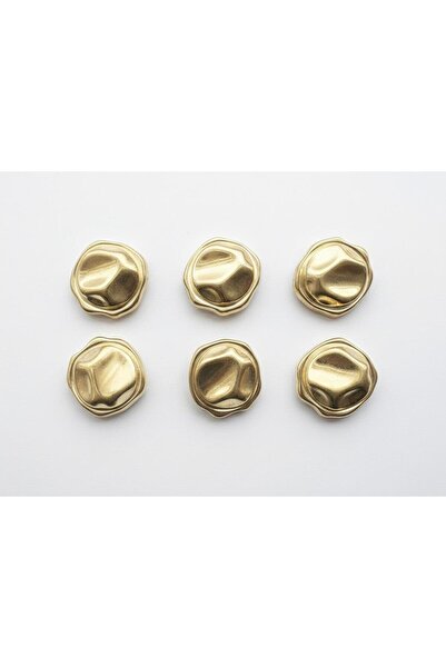 kendim fashion Metal Button 28''- 17.80 mm (Pack of 6)