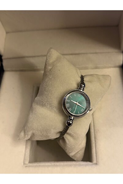 QUARTZ Yuvarlak Roma Rakamlı Kelepçe Kordon Kol Saati