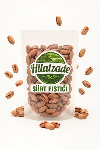 Hilalzade Kavrulmuş Siirt Fıstığı Yeni mahsül Lüks Duble Siirt Fıstığı Kabukl...