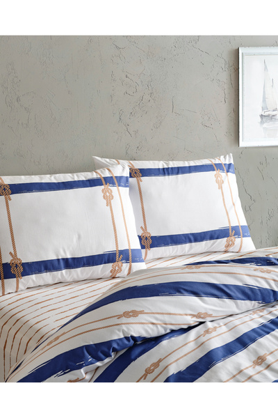 Doqu Home Marine Nevresim Takımı Serene Tek Kişilik - Beyaz