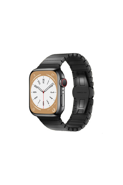 NewFace ساعة ابل 42 ملم KR416 حزام هوكس - أسود